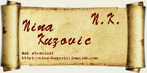 Nina Kuzović vizit kartica
